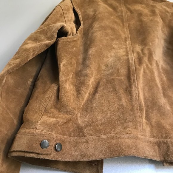 Vintage Ralph Lauren Polo Jacket Suede Leather RRL Style Grail Tartan Plaid - Picture 8 of 14